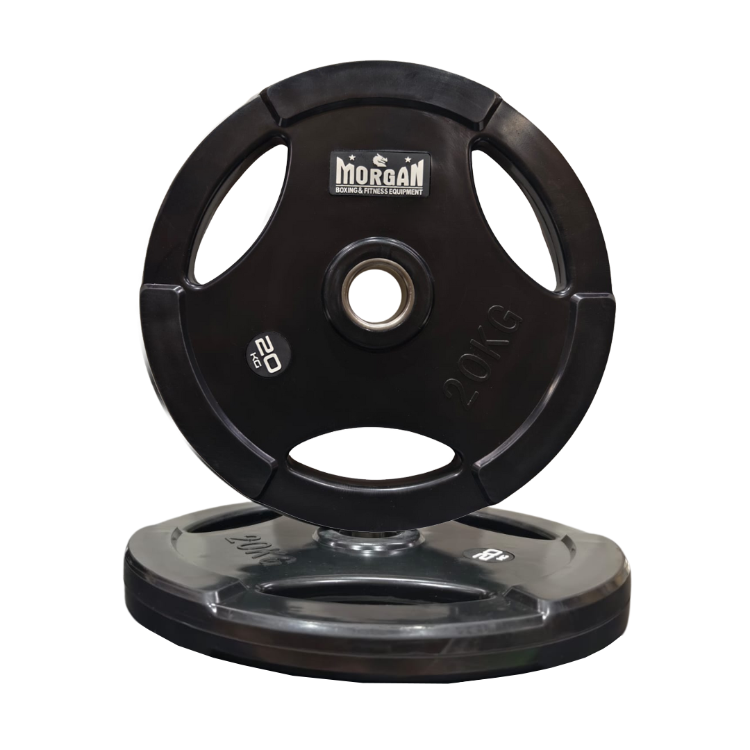 MORGAN 100KG OLYMPIC WEIGHT PLATE PACK | 5KG–20KG RUBBER PLATES [PAIRS]