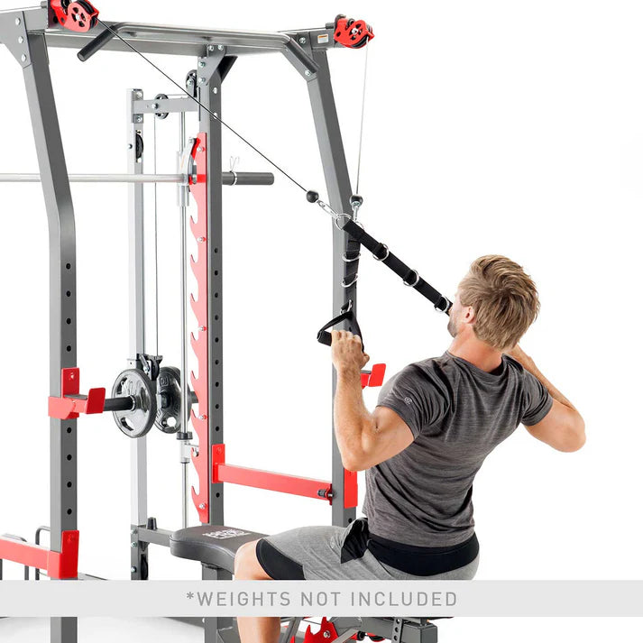 FATHER'S DAY SPECIAL: Marcy Pro Smith Machine Home Gym Training System Cage with Bench | SM-4903