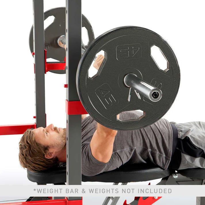 FATHER'S DAY SPECIAL: Marcy Pro Smith Machine Home Gym Training System Cage with Bench | SM-4903