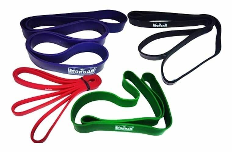Morgan Power Resistance Bands Set | 4 Piece Strength & Pull-Up Band Kit