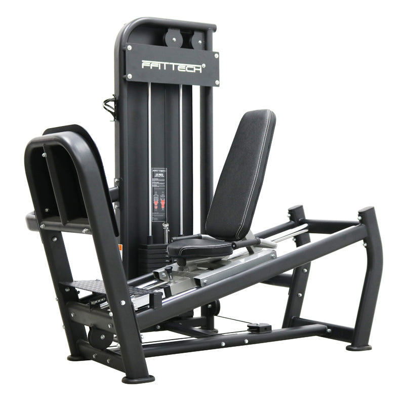 FFITTECH COMMERCIAL SEATED LEG PRESS, PIN-LOADED 80KG PRECISION STACK