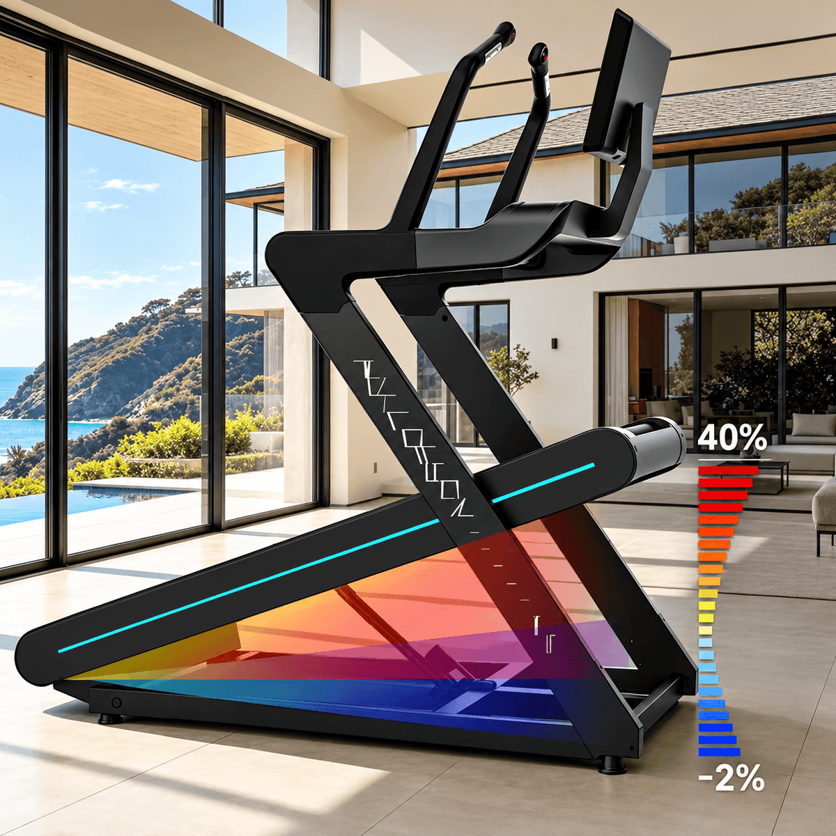Pure Design Alpine Treadmill | 40% Incline & 3.0HP Motor