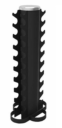 Morgan 1 - 10kg Rubber Hex Dumbbell Pack + Vertical Stand