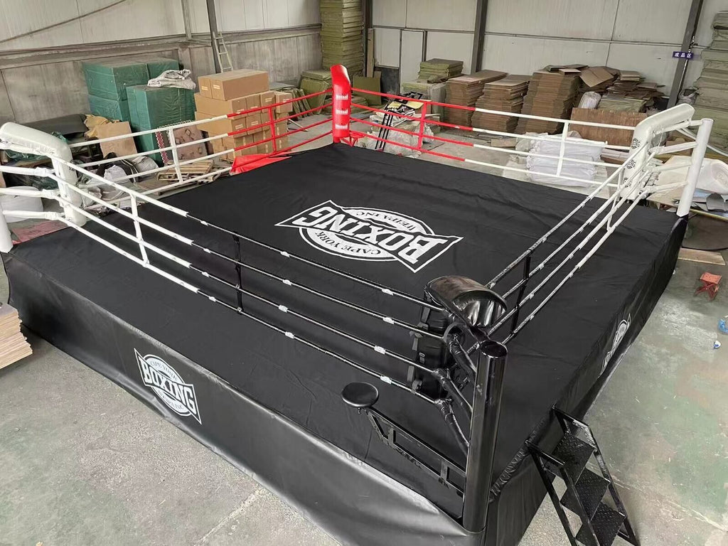 Custom Boxing Rings Morgan Custom Logo & Colour Raised Boxing Ring | Commercial Ring