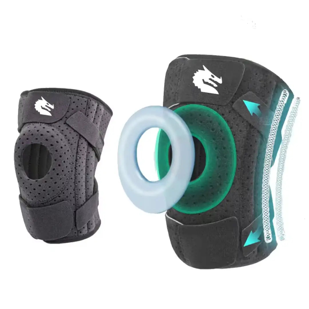 MORGAN KNEE BRACE WITH SIDE STABILISERS & PATELLA GEL PAD