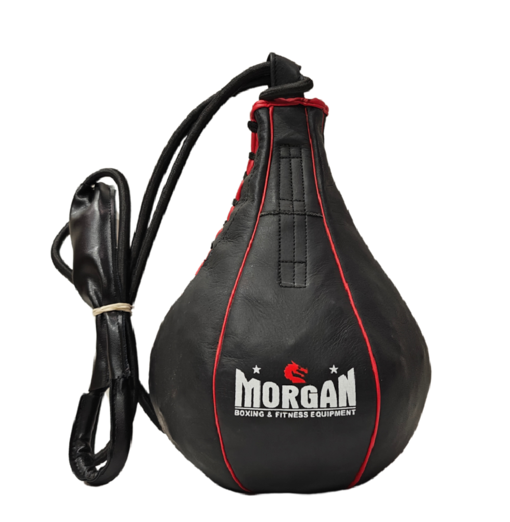 MORGAN 4KG PRO-MEX LEATHER SLIP BALL | PROFESSIONAL BOXING REFLEX, HEAD MOVEMENT & DEFENCE TRAINING BAG