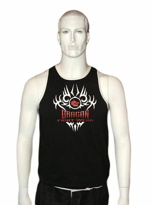 DRAGON BLACK TRAINING SINGLET | LIGHTWEIGHT ATHLETIC GYM & WORKOUT TOP