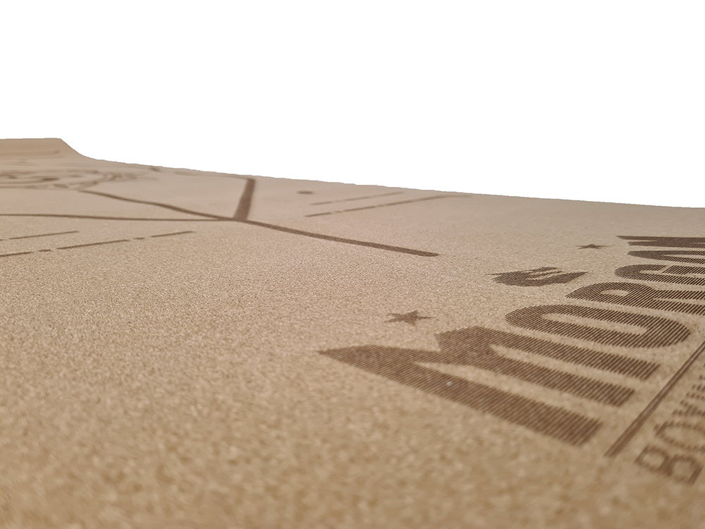 MORGAN NATURAL CORK YOGA MAT | ECO-FRIENDLY NON-SLIP YOGA & PILATES MAT WITH ALIGNMENT GUIDES