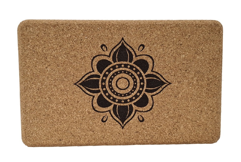 MORGAN NATURAL CORK YOGA BLOCKS | ECO-FRIENDLY HIGH-DENSITY YOGA & MEDITATION PROPS