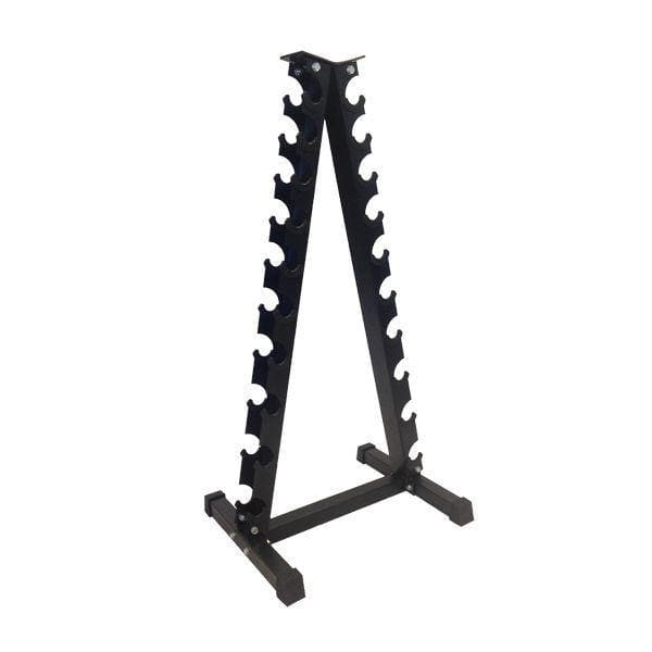 Chrome Dumbbell & Triangle Storage Rack Package | 1–10kg Pairs