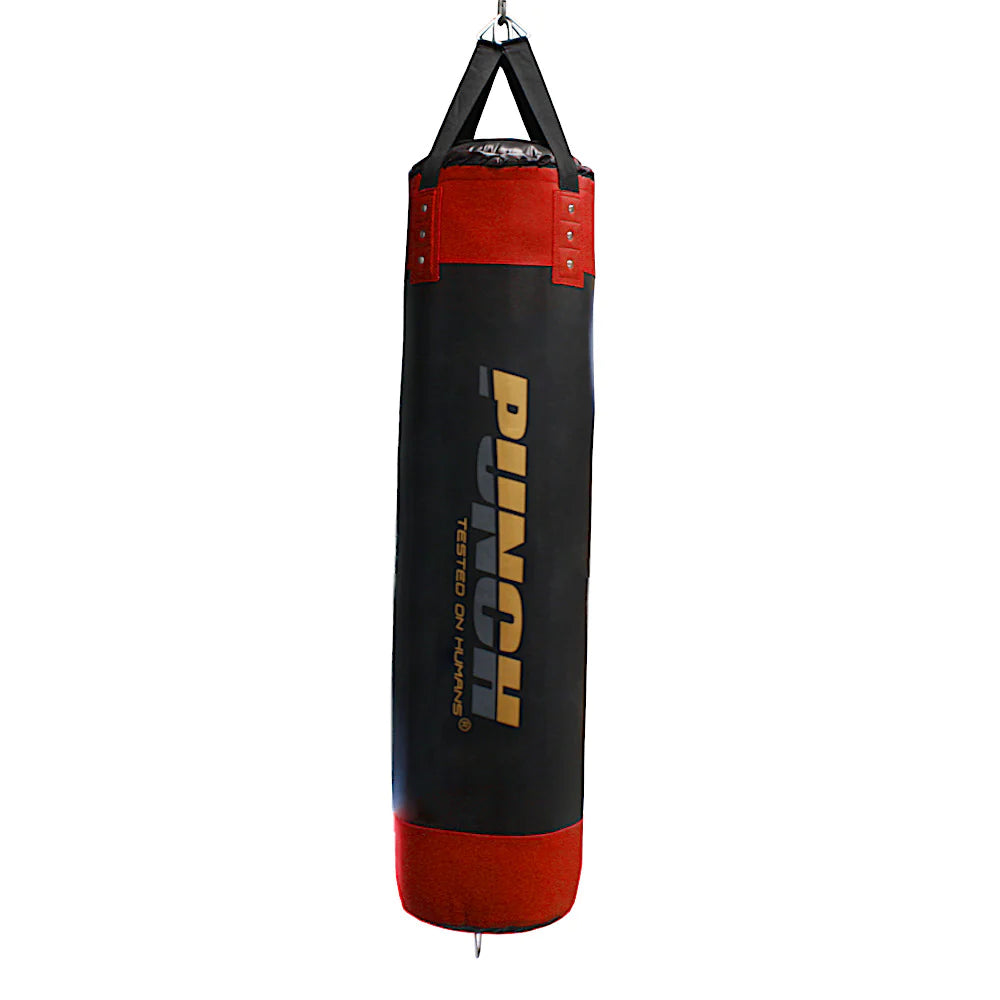 AAA PUNCH BOXING BAG - Urban™ - STRAPS - 5FT BLK/RED