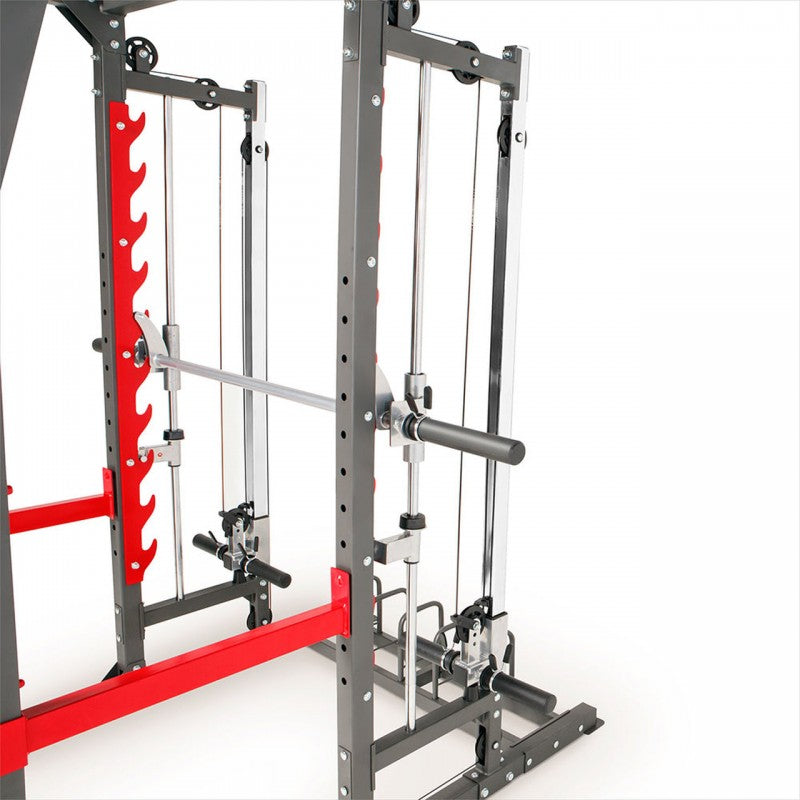 Marcy Pro Smith Machine Home Gym Training System Cage with Bench SM-4903