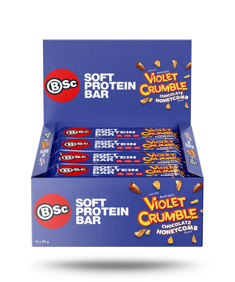 BSC x Violet Crumble Soft Protein Bar