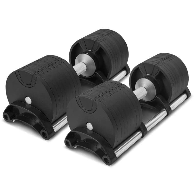 RevoLock 64kg Adjustable Dumbbell Set with Stand (32kg Pair) - IN STOCK NOW
