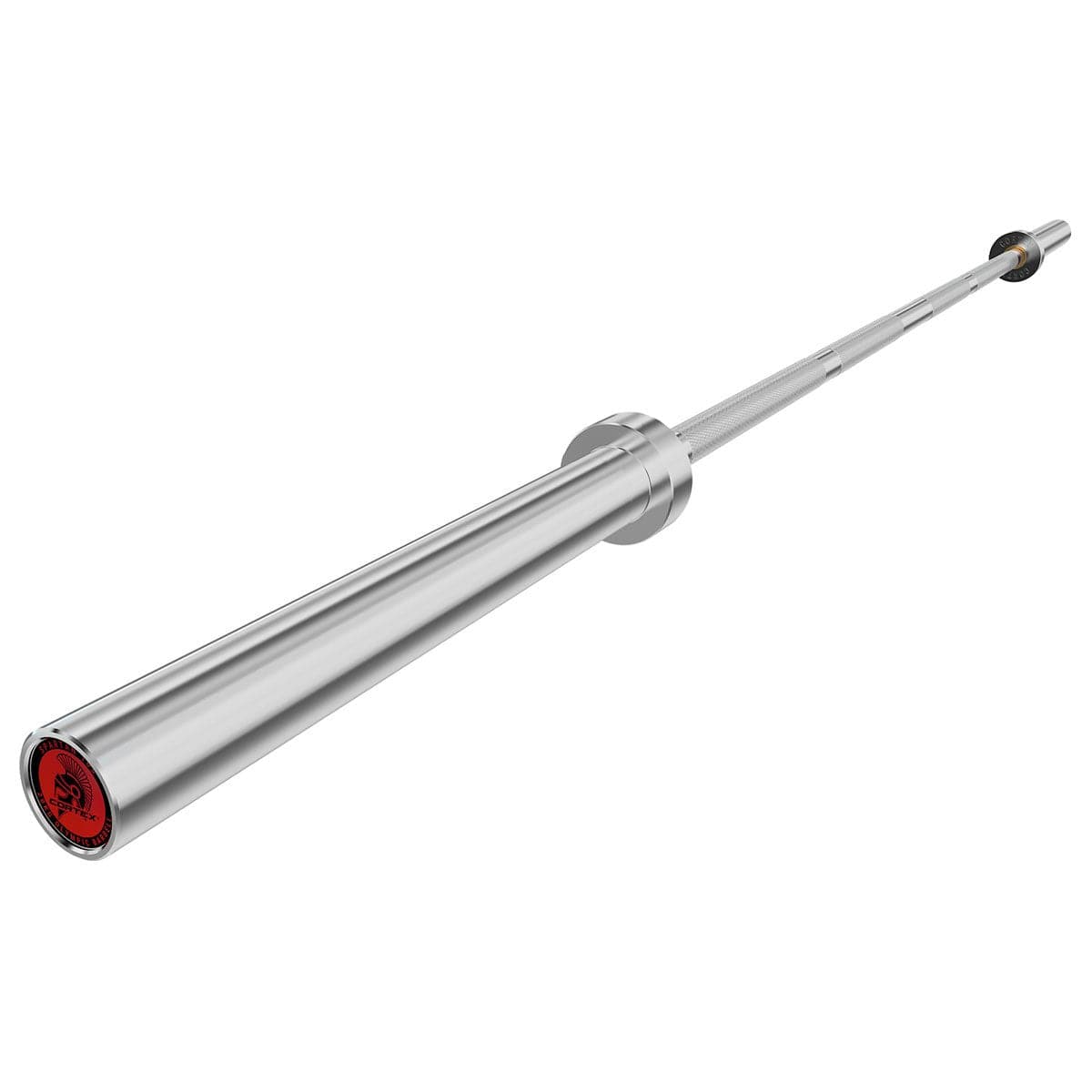 SPARTAN100 7FT 20KG OLYMPIC BARBELL (CHROME) WITH SPRING COLLARS