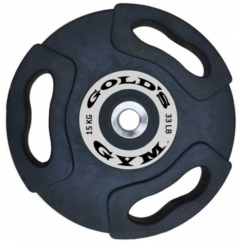 GOLD'S GYM PREMIUM OLYMPIC RUBBER GRIP WEIGHT PLATES