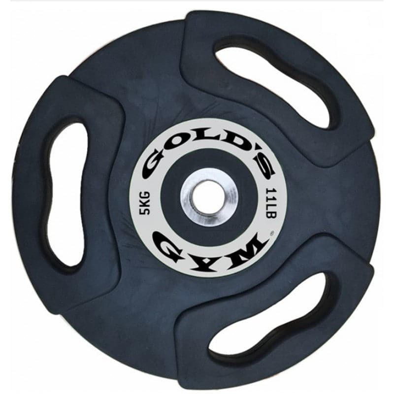 GOLD S GYM PREMIUM OLYMPIC RUBBER GRIP WEIGHT PLATES