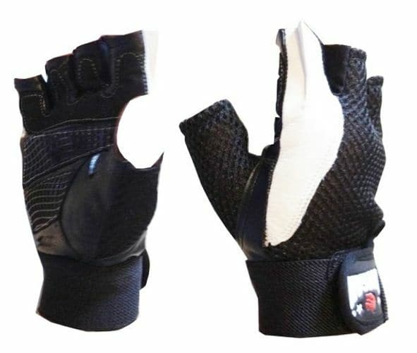 MORGAN LEATHER & MESH WEIGHT GLOVES