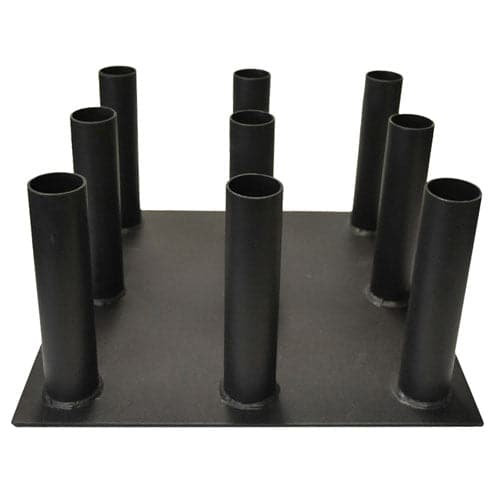 Olympic Size Vertical Bar Holder – 9 Holes Barbell Storage Rack