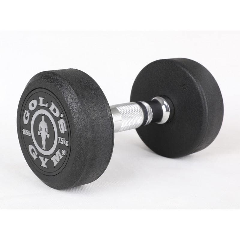 GOLD'S GYM PREMIUM RUBBER DUMBBELLS, Sold in Pairs - Musclemania Fitness MegaStore