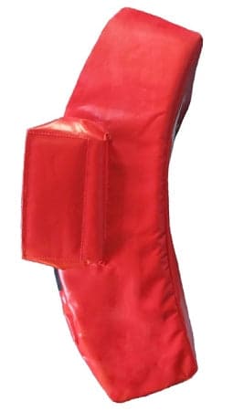 MORGAN DLX CURVED 'HIGH IMPACT' HIT SHIELD WITH HAND PROTECTION