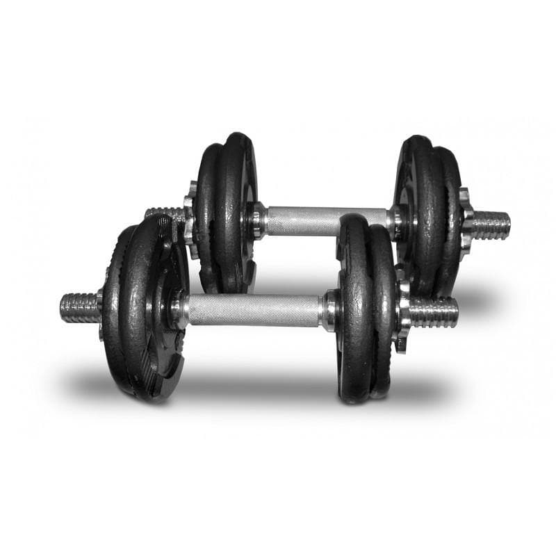 SPECIAL - BODYWORX 7SET20BW SPINLOCK DUMBBELL KIT  (20KG) - Musclemania Fitness MegaStore