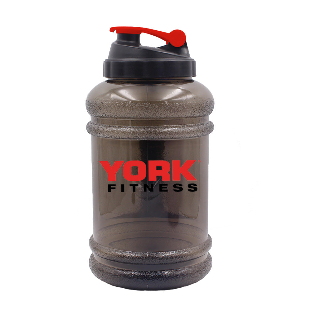 York Fitness Hyperthirst 2.2L Water Bottle, Smokey Black